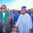 Former President Olusegun Obasanjo and Plateau State Governor, Caleb Mutfwang at the state's unity carol.