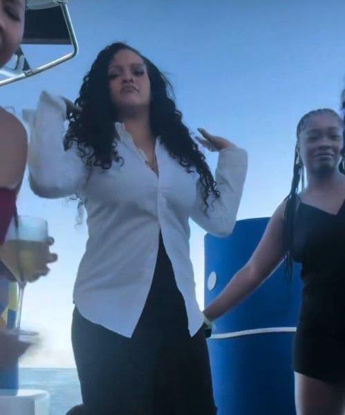 Rihanna dancing and mouthing off lyrics to Shallipopi's 'Laho' while on vacation in Barbados