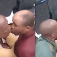 2 men forced to exchange kisses after being caught shoplifting