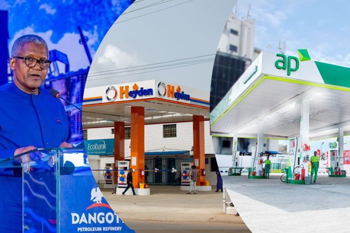 Filling stations selling cheap Dangote Refinery petrol