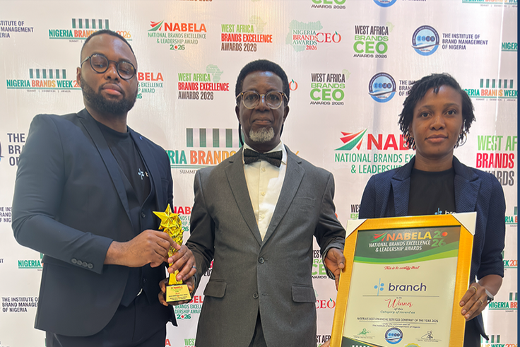 National Brand Excellence and Leadership Awards: Branch NG Bags Recognition, Emerges Best Financial Service Company