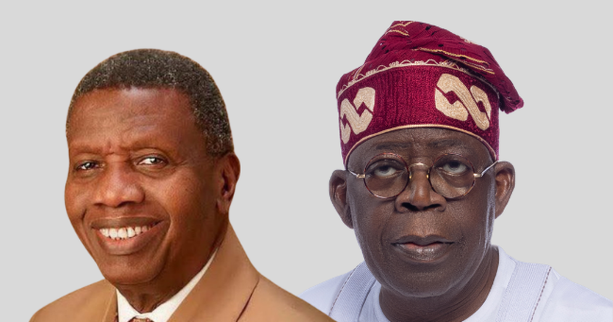 President Tinubu Calls Pastor Adeboye One of Nigeria’s Greatest Gifts