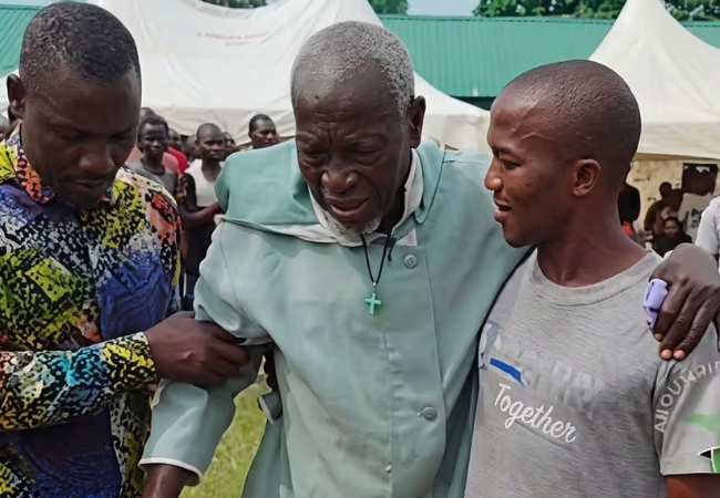 Pa Everestus Okereke, 89, and his eldest son have reportedly spent about a decade behind bars in Imo State.