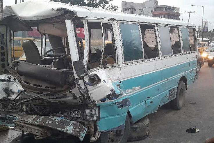 LASTMA rescues 8 injured in bus crash, including driver with fractured arm