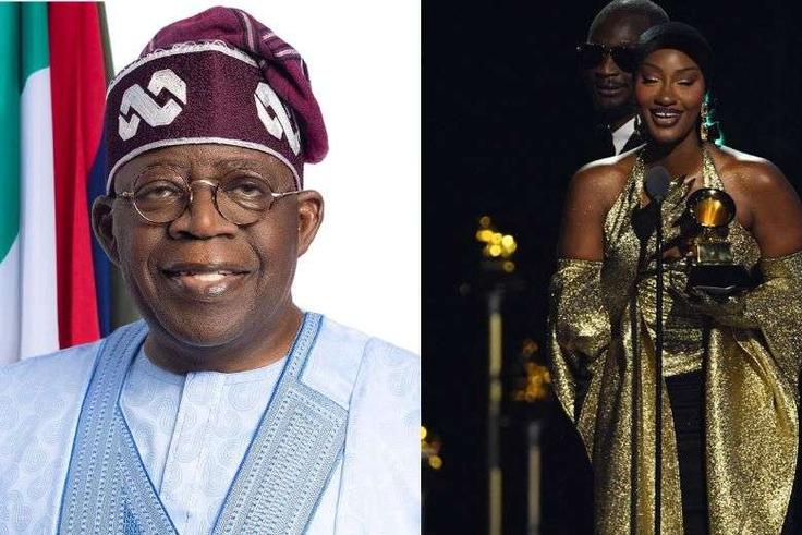 Tinubu congratulates Tems on Grammy win, celebrates Nigerian music stars