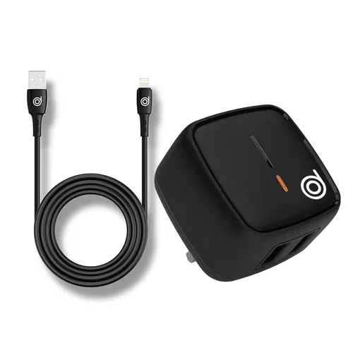 Digifon Cheetah 12W Dual USB-A Wall Charger + Lightning Cable