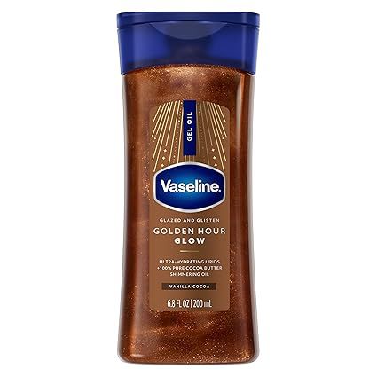 Vaseline Glazed and Glisten Golden Hour Body Gel Oil2