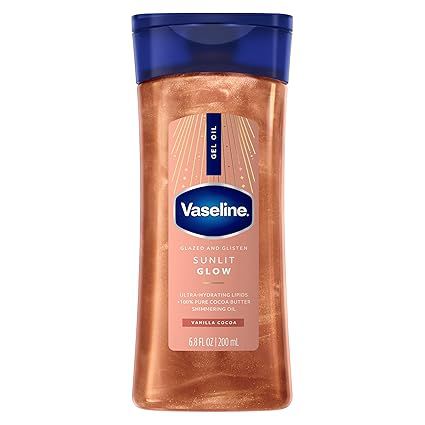 Vaseline Glazed and Glisten Sunlit Glow Body Gel Oil 