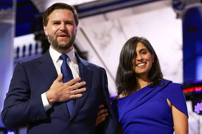 US Vice President JD Vance and his wife, Usha Vance.