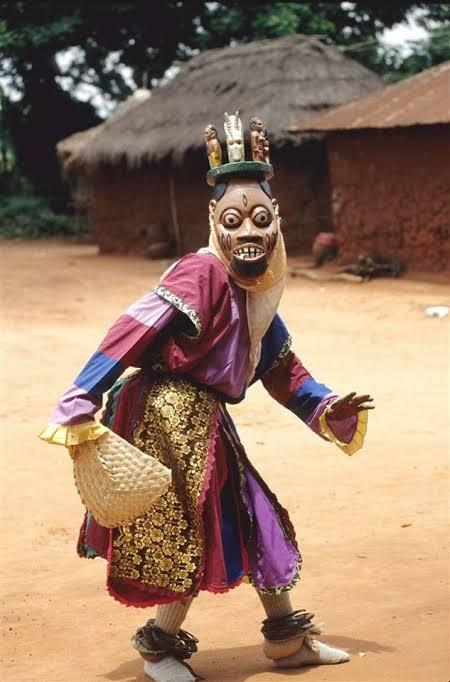 Gẹ̀lẹ̀dẹ́ is a masquerade tradition associated with Yoruba-Nago communities across Nigeria, Benin and Togo.