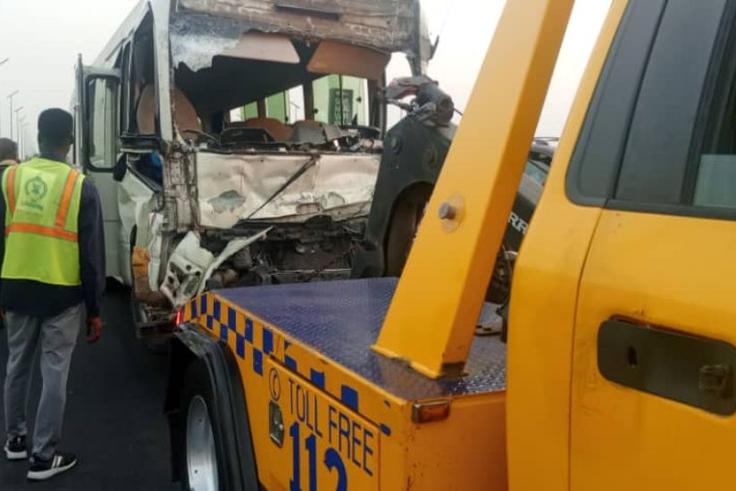 LASEMA rescues 4 victims from road accident on Third Mainland Bridge, Lagos