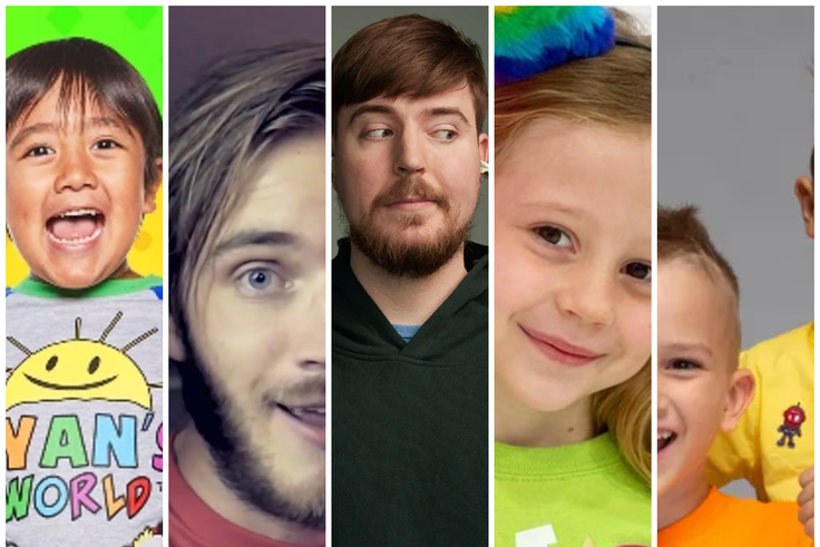 Top 5 World's richest Youtubers in 2025