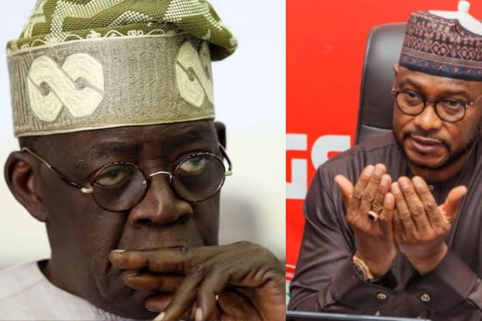 President Bola Tinubu and Zamfara State Governor, Dauda Lawal Dare.