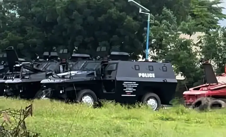 Several Armoured Personnel Carriers (APCs) recovered and refurbished by the Osun State government following a previously abandoned ₦300 million security contract.
