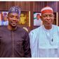 Governor Abba Yusuf of Kano with former Super Eagles captain, Ahmed Musa.