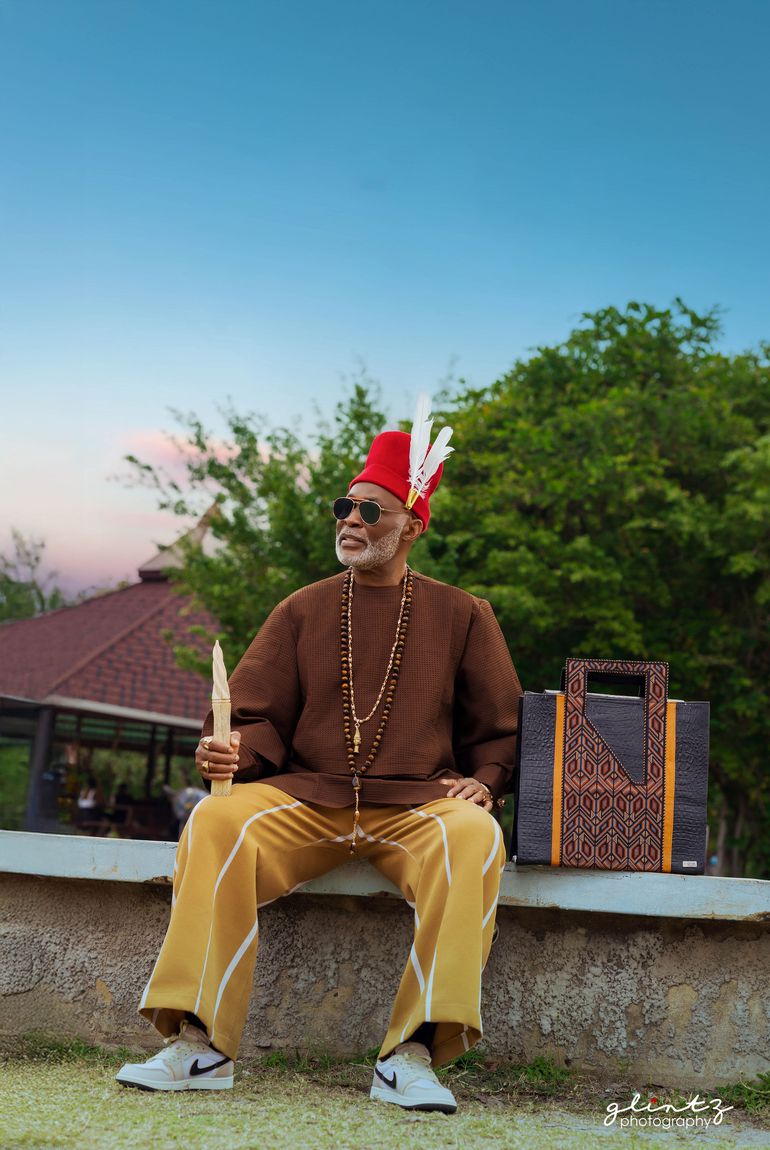 Richard Mofe-Damijo (RMD) frontlines Gbenga Artsmith's 'Coral Reef' collection in a regal style editorial