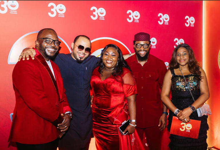 Ramsey Nouah, Stan and Blessing Nze and the Brand Team.