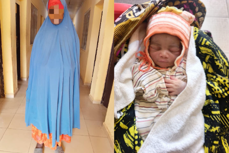 My husband left me - Woman who abandoned day-old baby in Abuja tells Police