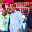 Bayelsa State Governor, Douye Diri and General Overseer of the Lord's Chosen Church, Pastor Lazarus Muoka.
