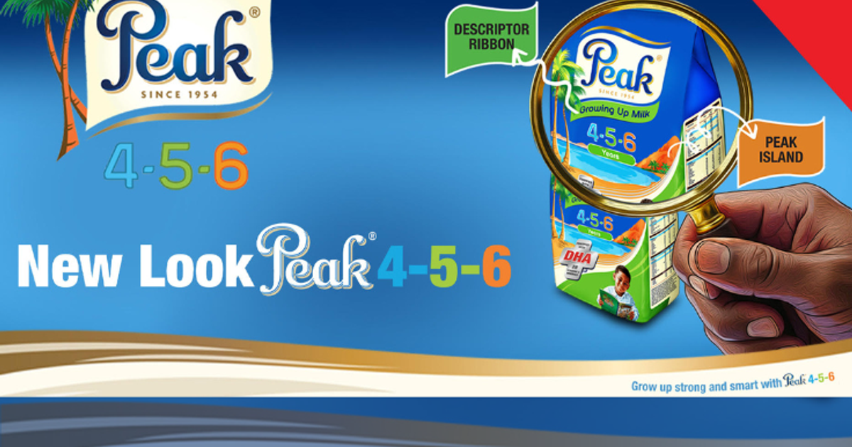 Peak 456 Growing Up Milk Launches New Packaging Design in Nigeria