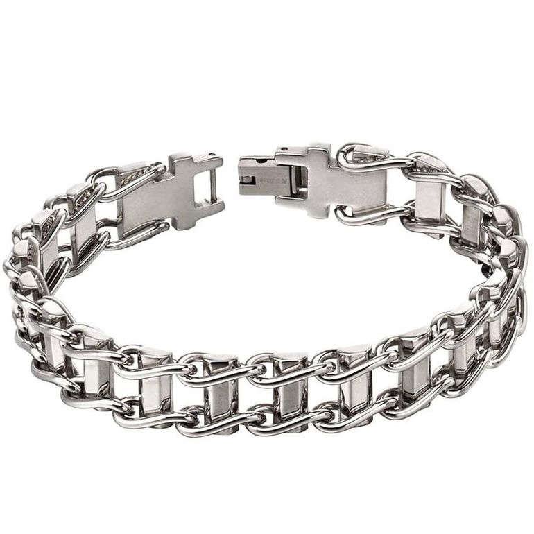 Fred Bennett B5116 Men’s Silver Bike Chain Bracelet