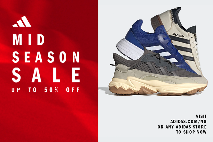 adidas Nigeria launches mid-season sale offering up to 50% off selected items