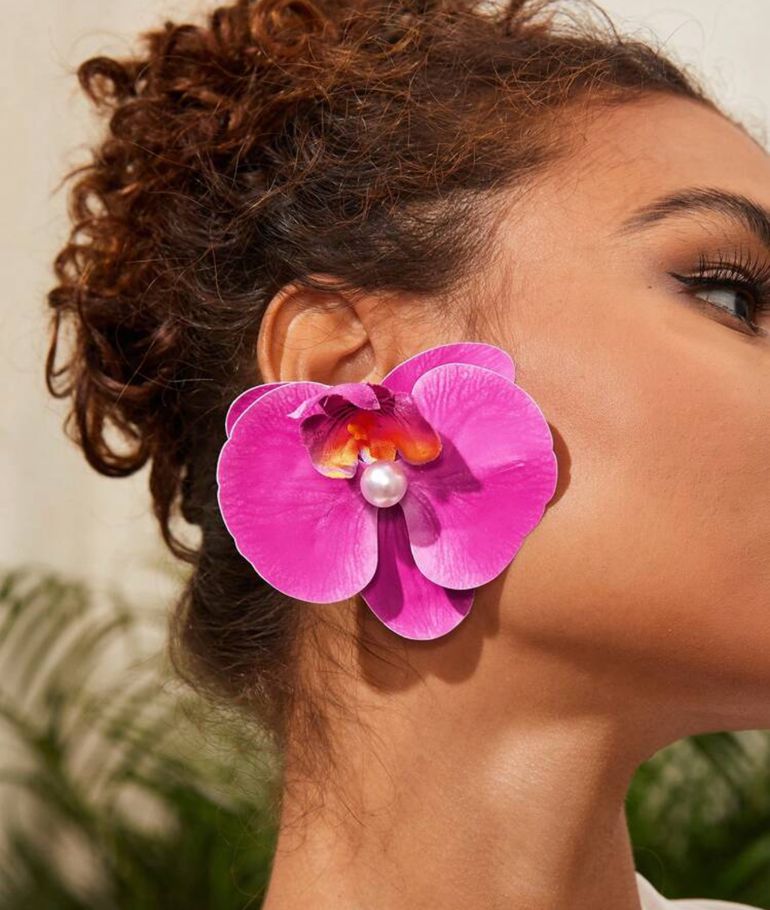 large-orchid-flower-petal-earrings