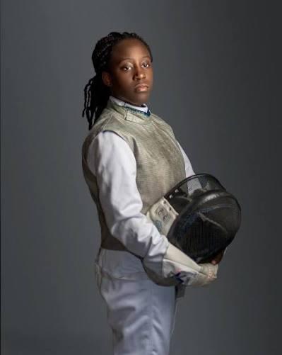 Nigerian fencer Folayemi Akinyosoye