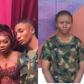 Two soldiers have been arrested for serving as bouncers at Peller and Jarvis's wedding ceremony