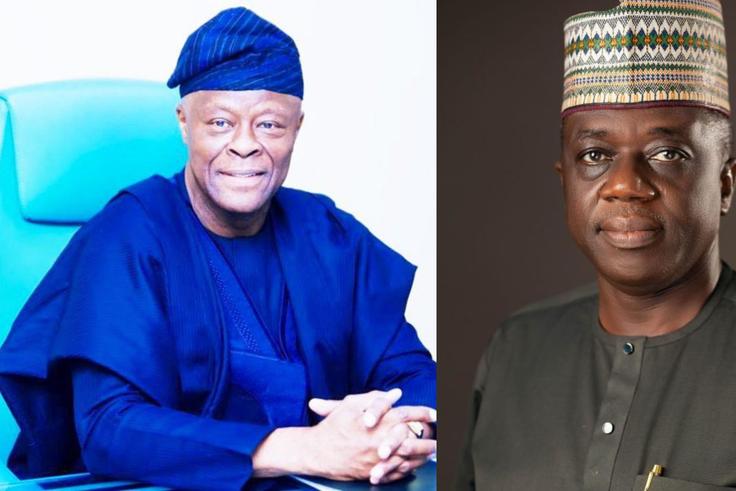 A photo collage featuring the Minister of Finance and the Coordinating Minister of the Economy, Wale Edun (L), and the Accountant General of the Federation, Shamseldeen B. Ogunjimi (R).