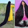 Indian woman turns 11 years of growing her hair into a Guinness World Record for longest hair with 9ft-long locks (see photos)