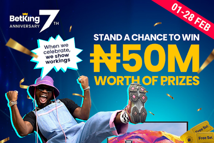 BetKing Gears Up for Its 7th Anniversary with Exciting Giveaways for Customers Across Nigeria