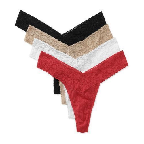 Set of 4 Ladies Lace Thongs