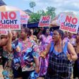 “No light, no campaign” — Delta women protest months of blackout, warn politicians to stay away