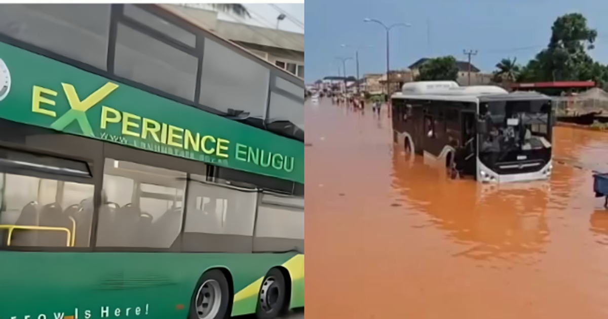 Days after launch, Enugu's new double-decker bus is caught i