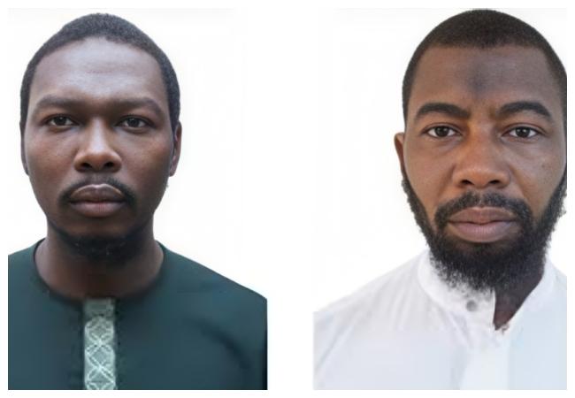 Detained Ansaru leaders Mahmud Usman (left) and his deputy, Abubakar Abba (right).