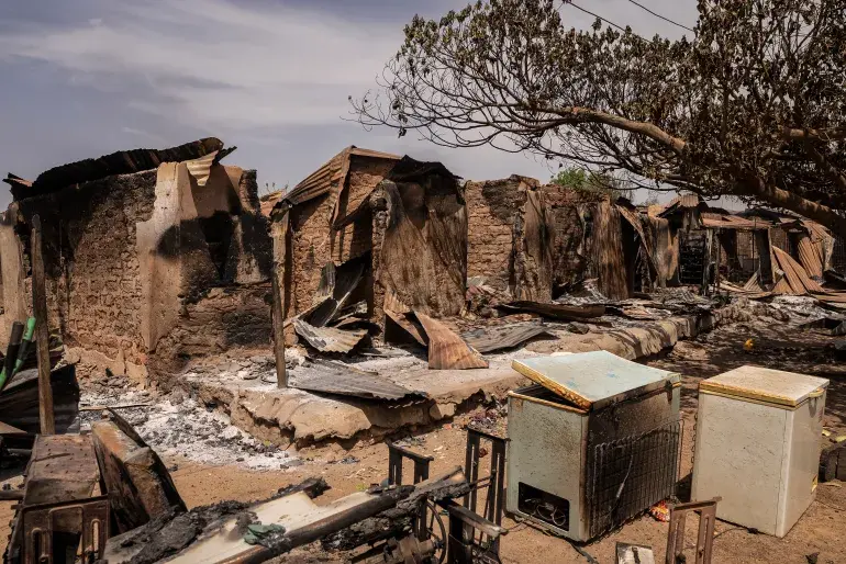 The aftermath of a devastating insurgent raid on Woro community in Kwara State.