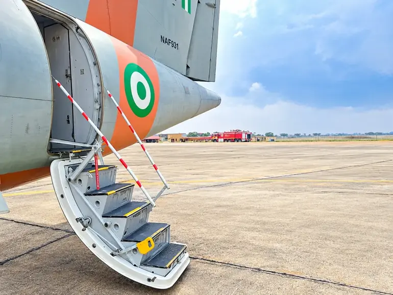 The aircraft, an ATR-42 with the tail number NGR 931