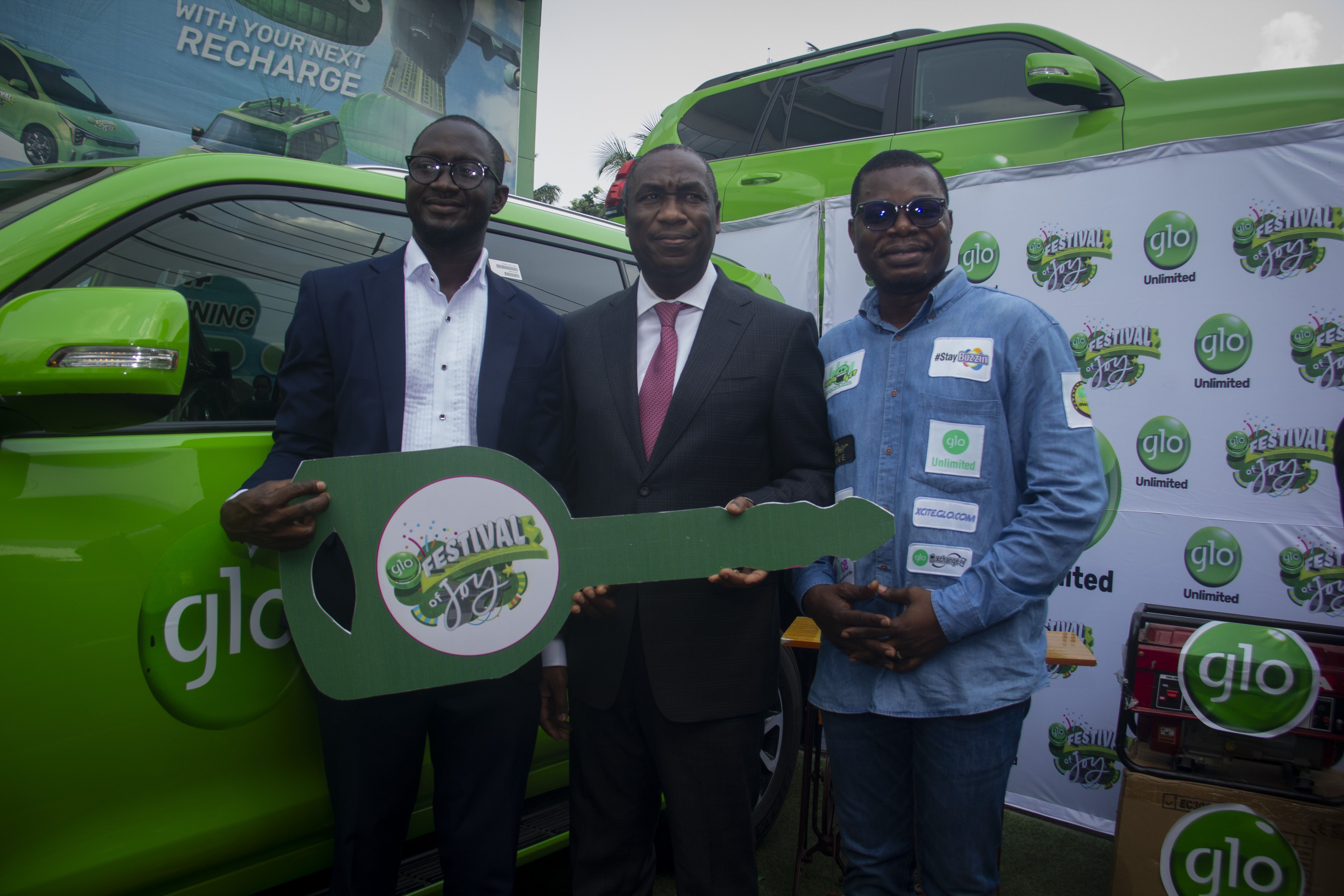 Civil contractor wins Toyota Prado in Glo’s festival of Joy promo