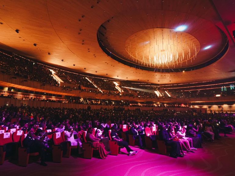 Adekunle Gold inaugurated the renovated national theatre with a sold out concert
