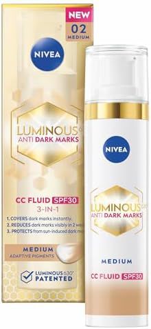 Nivea Luminous 630 Anti-Dark Spots 3-in-1 CC Fluid SPF 30 (02 Medium)