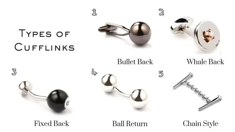 Types of Cufflinks for Men