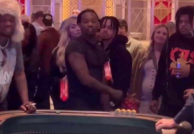 The shooting occurred at a valet area outside the casino after 7 p.m