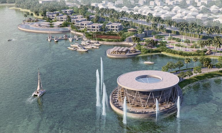 The $2 billion Jabi Lake Waterfront transformation plan featuring world-class tourism and entertainment infrastructure in Abuja.