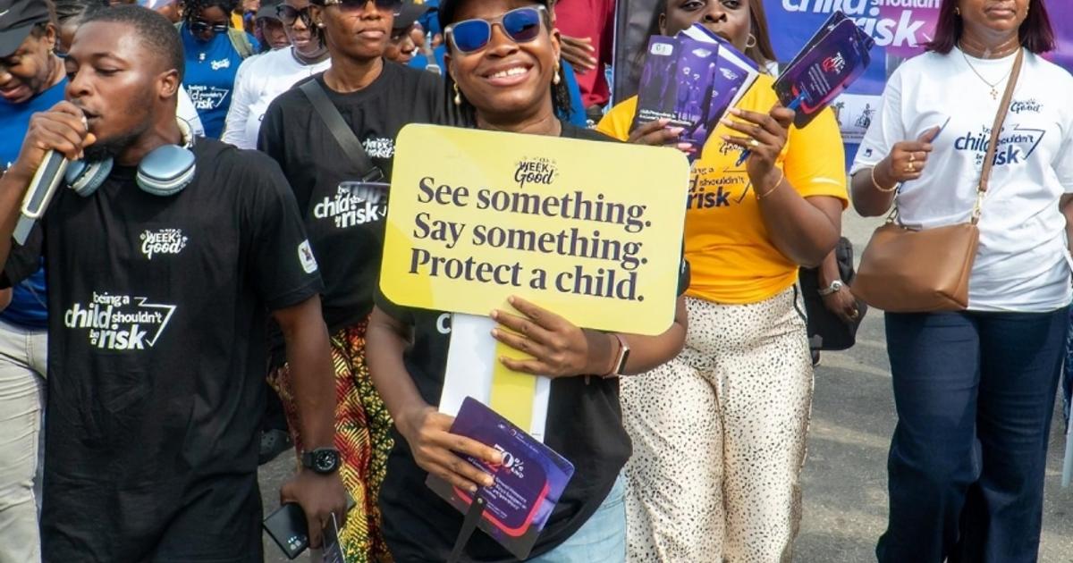 AXA Mansard staff take child protection campaign to Lagos streets