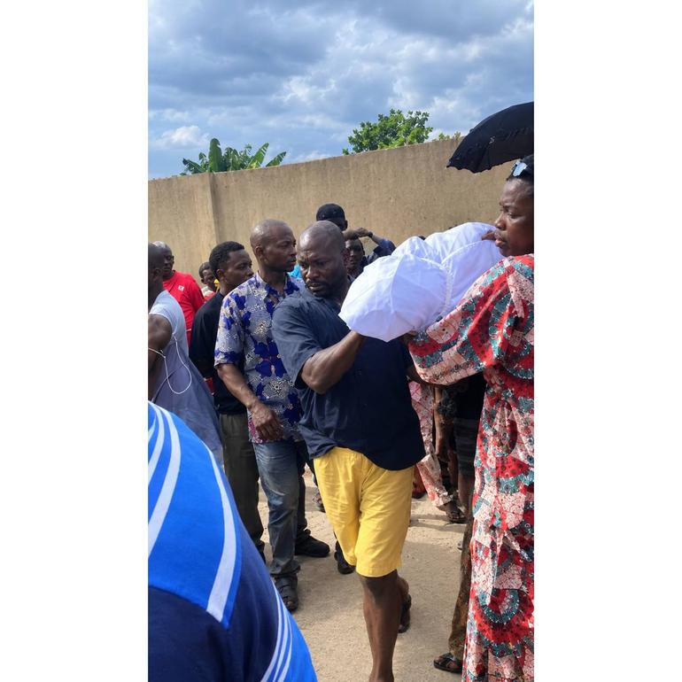 Image from the funeral at her house