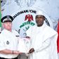 The NDLEA Chairman, retired, Brig. Gen. Buba Marwa with the French Police Attaché in Nigeria, Mr. Phillipe Crespo at the NDLEA headquarters, Abuja