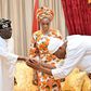 PHOTOS: Billionaire businessman, Razaq Okoya, wife, son visit Tinubu in Lagos