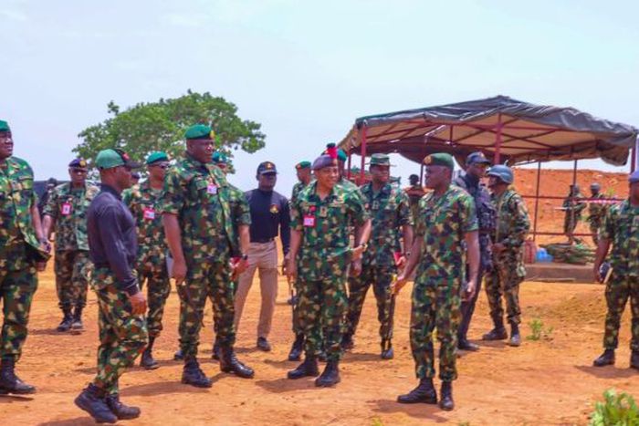Chief of Army Staff, Lieutenant General Olufemi Oluyede, during his visit to Benue State.