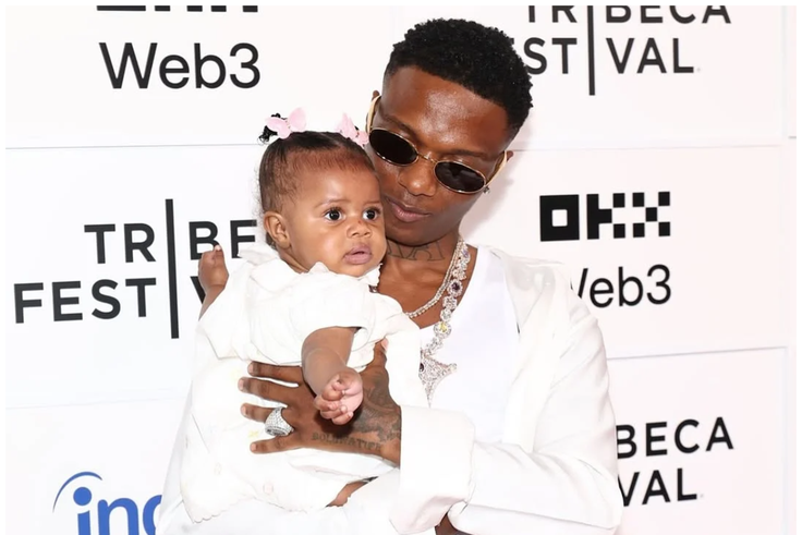 Wizkid finally reveals daughter's name